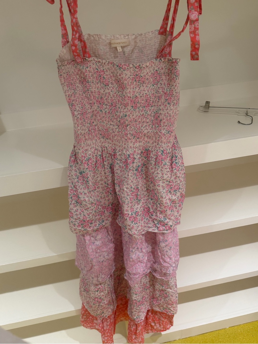 LoveShackFancy Pink Floral Maxi Dress (women's size small)